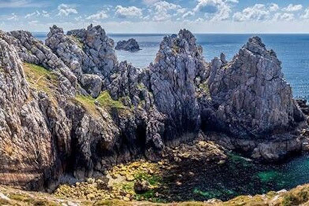 Maison A Morgat En Bretagne Sur La Presqu'Ile De Crozon Situee A 800 M De La Mer Piscine Chauffee Toute L'Annee Travaux Piscine Du 10 Au 20 Juin 2025 Крозон Екстер'єр фото
